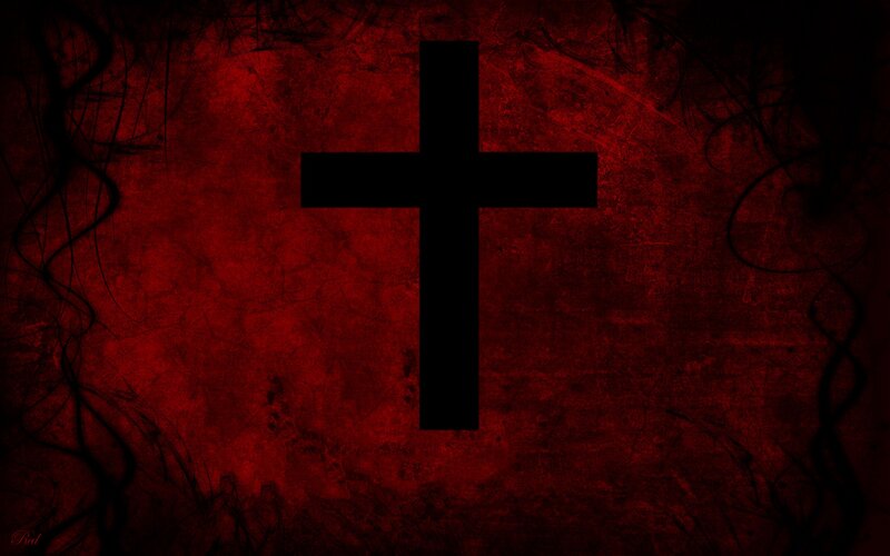 Dark red cross background