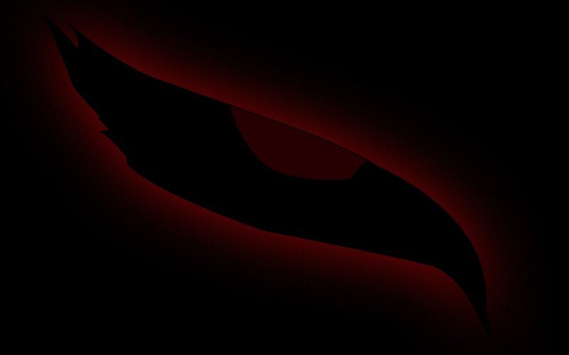 dark red eye silhouette