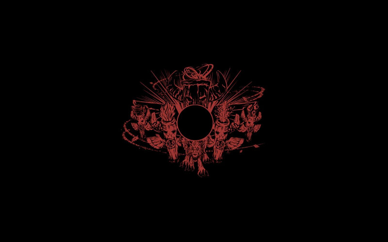 dark red fantasy emblem