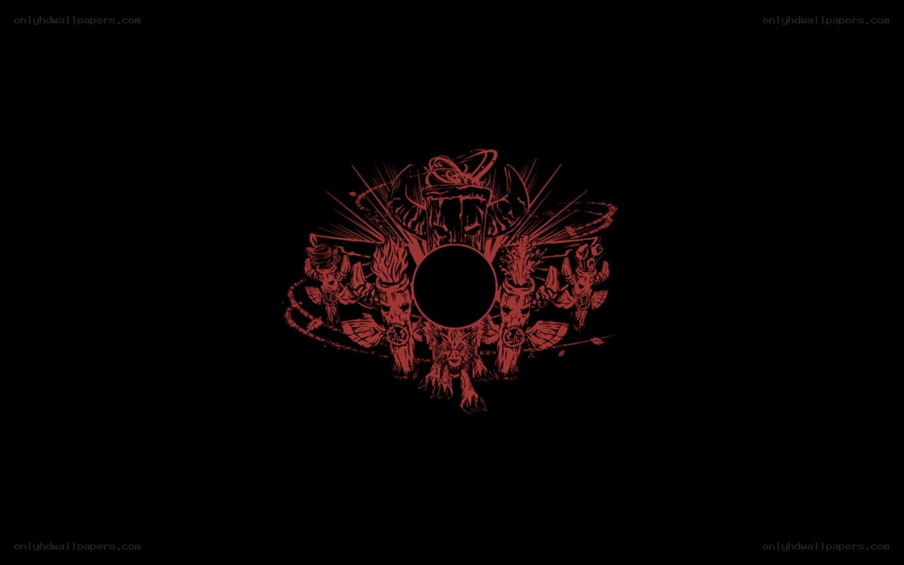 dark red fantasy emblem