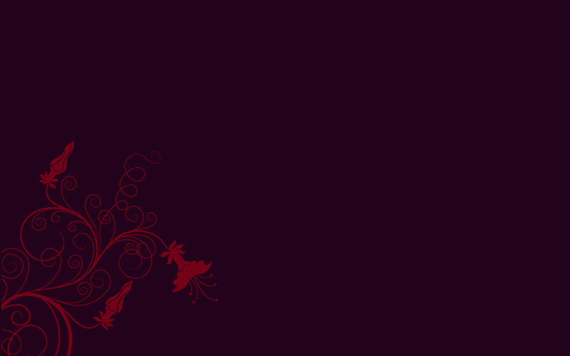 dark red floral design