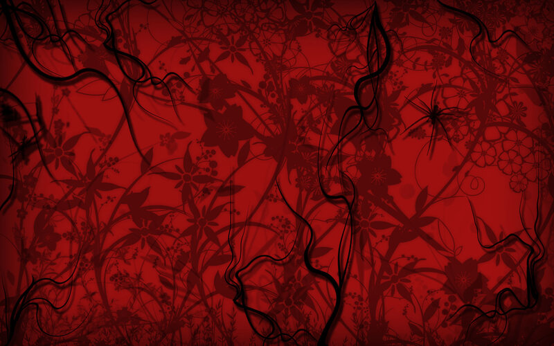 dark red floral pattern
