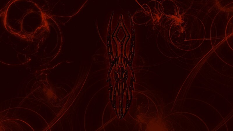 dark red fractal design
