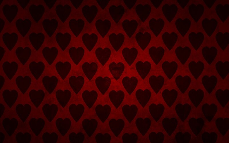 dark red heart pattern