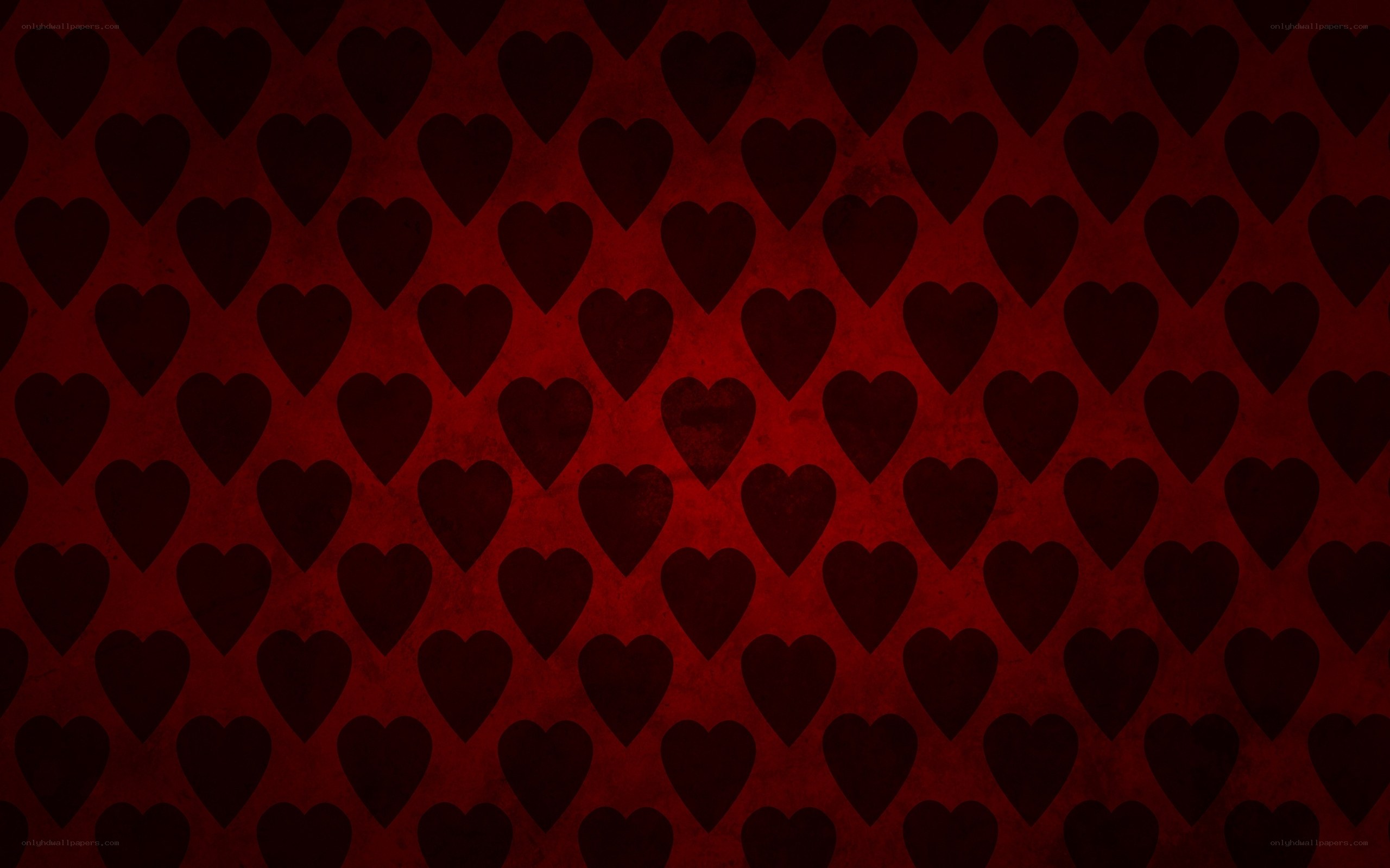 dark red heart pattern