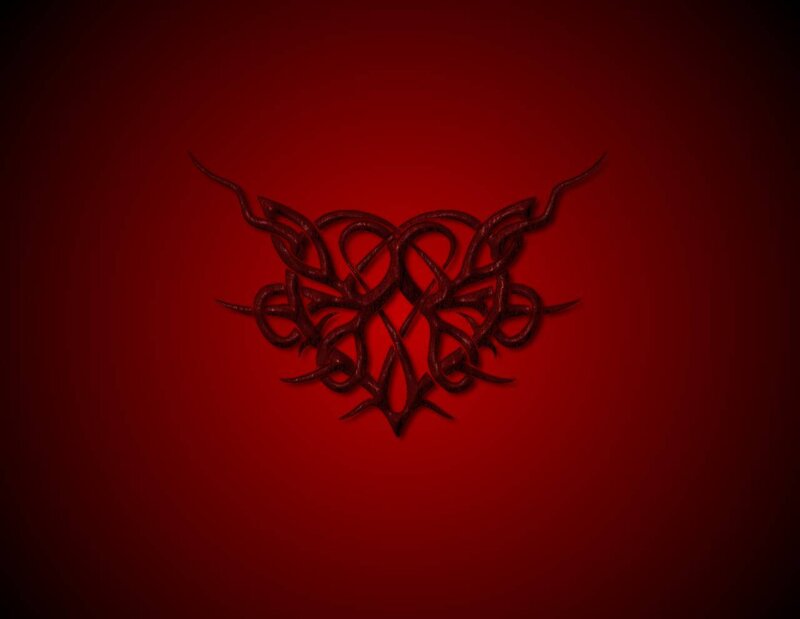 Dark Red Knot Design