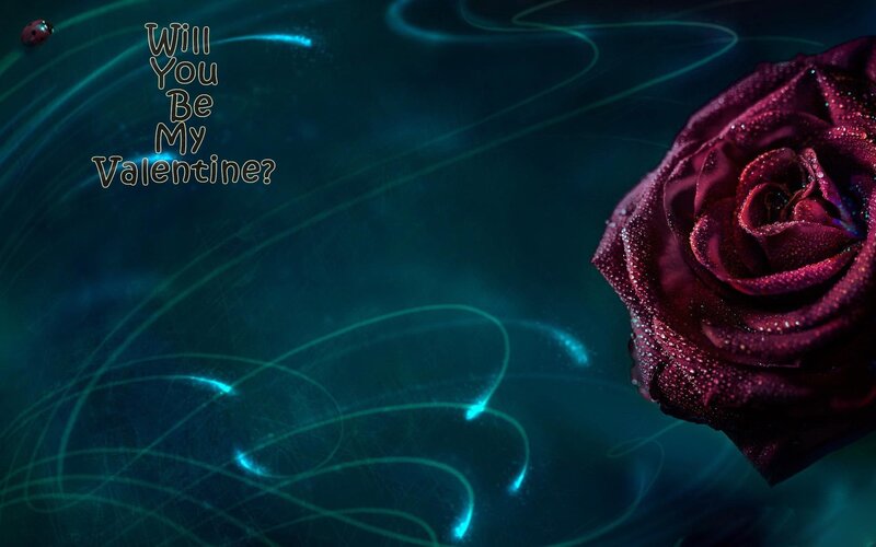 Dark Red Rose — Blue