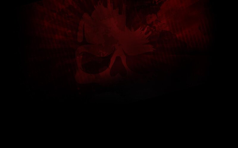 dark red skull logo