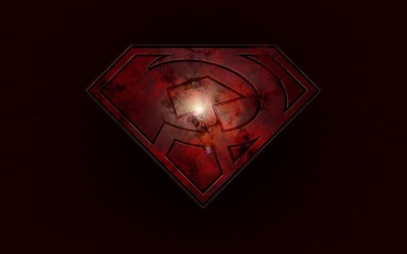 dark red superman logo