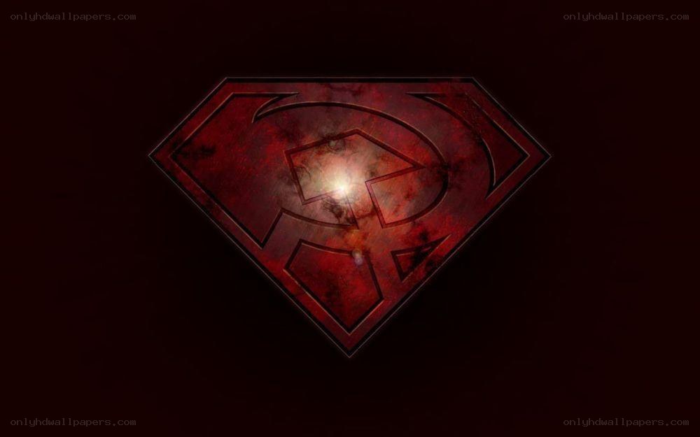 dark red superman logo