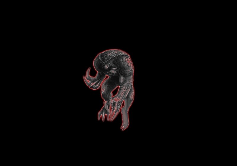 Dark Reptilian Creature