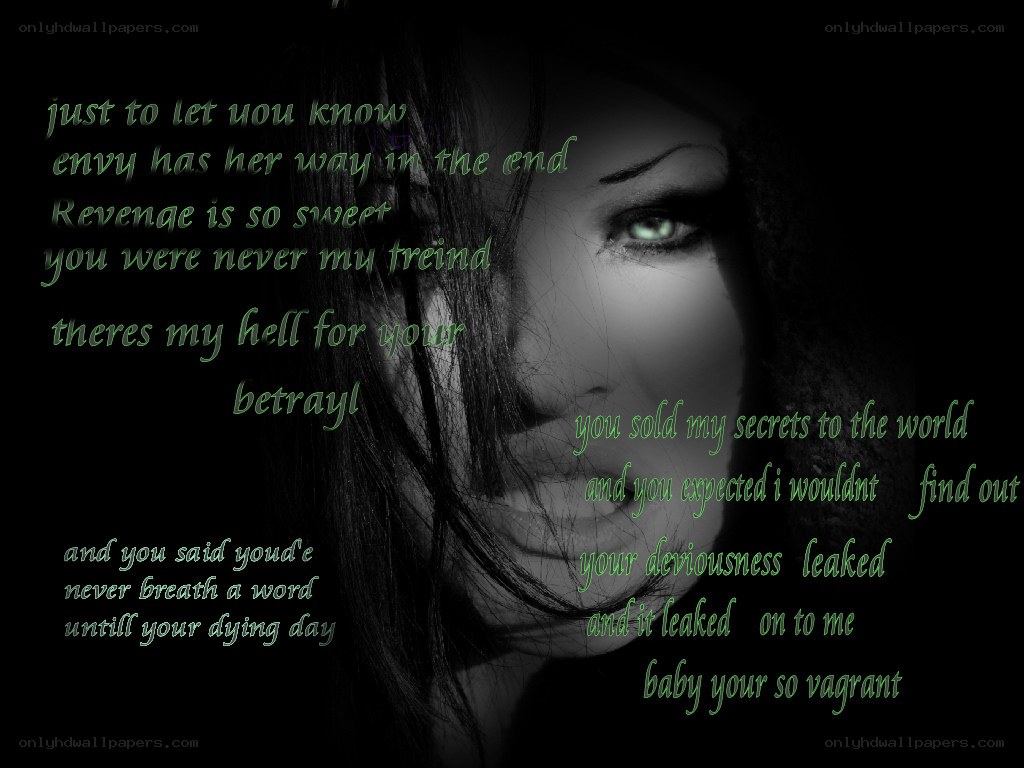 dark revenge poem