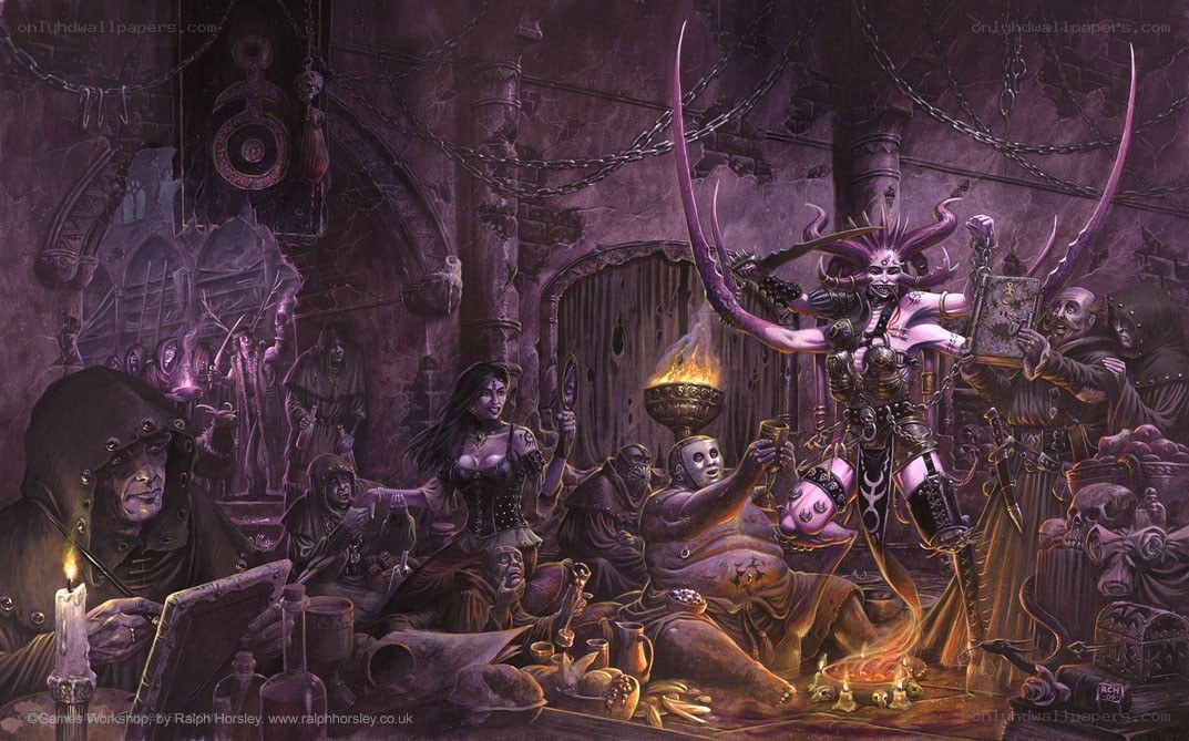 Dark ritual in a dungeon