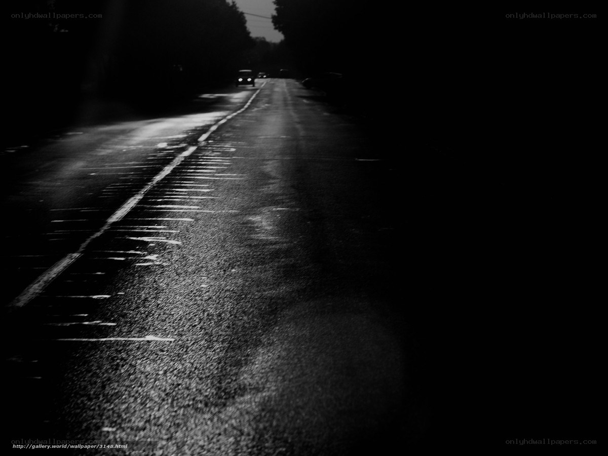 Dark Road at Night