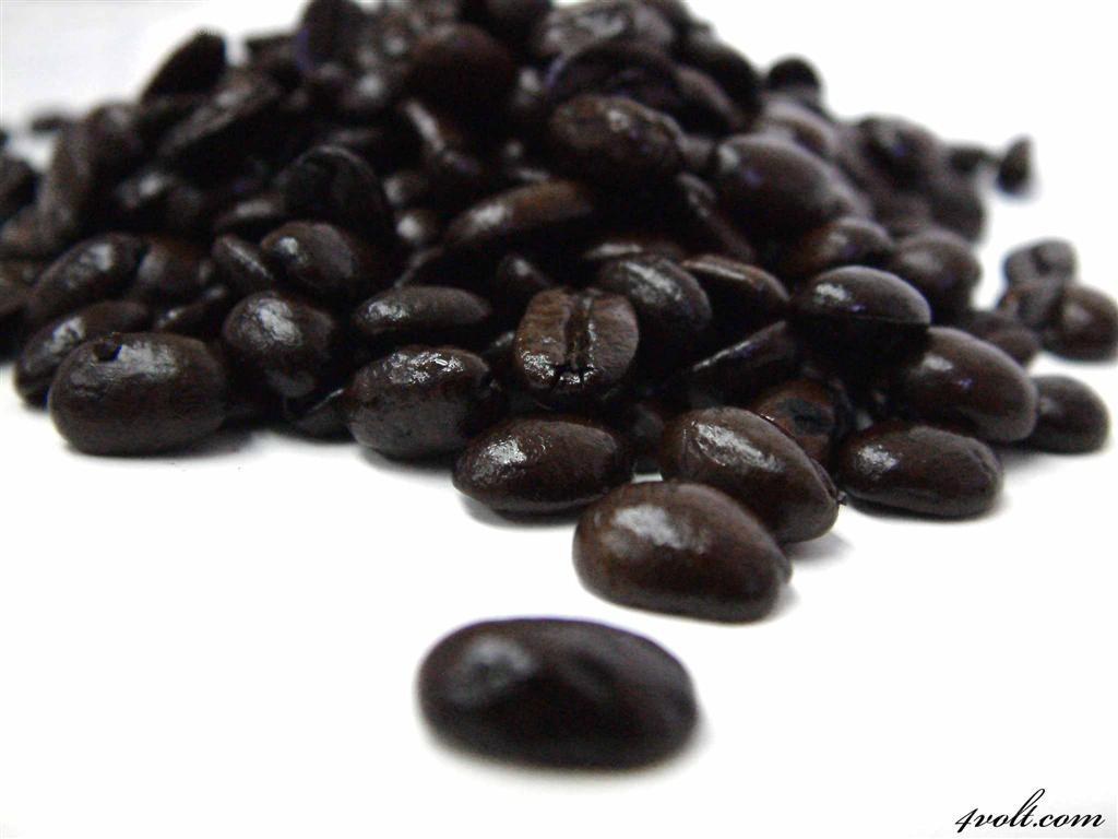 dark roasted coffee beans