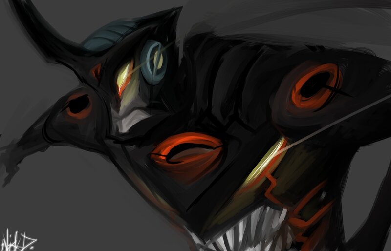 Dark Robotic Creature