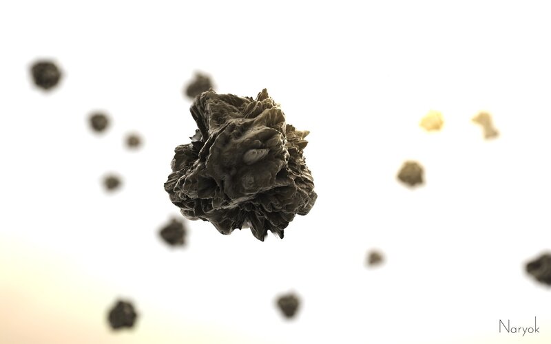 Dark Rocky Asteroid