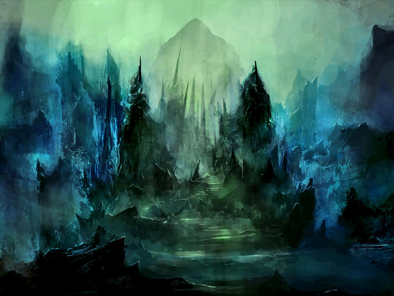 Dark Rocky Landscape