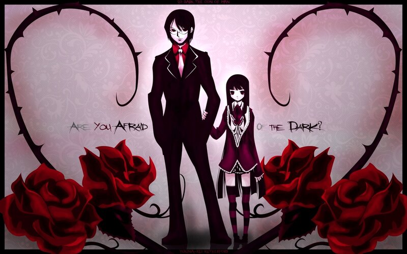 dark romance anime art