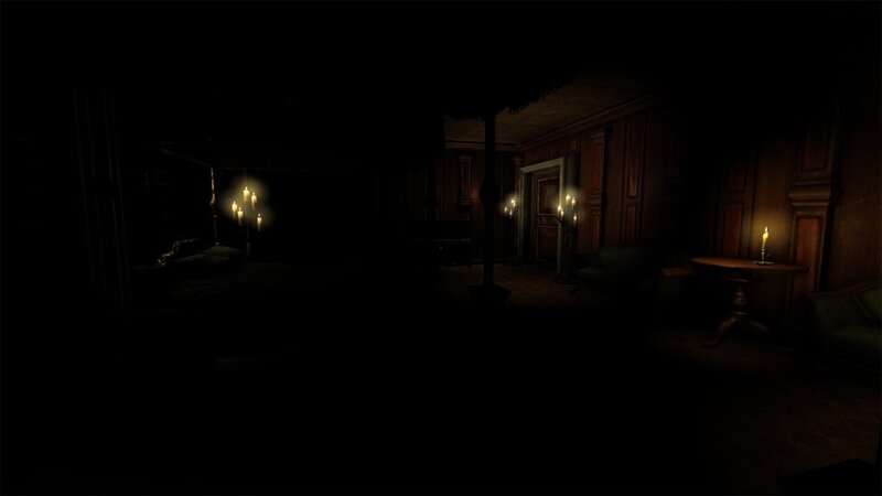 Dark Room with Candles