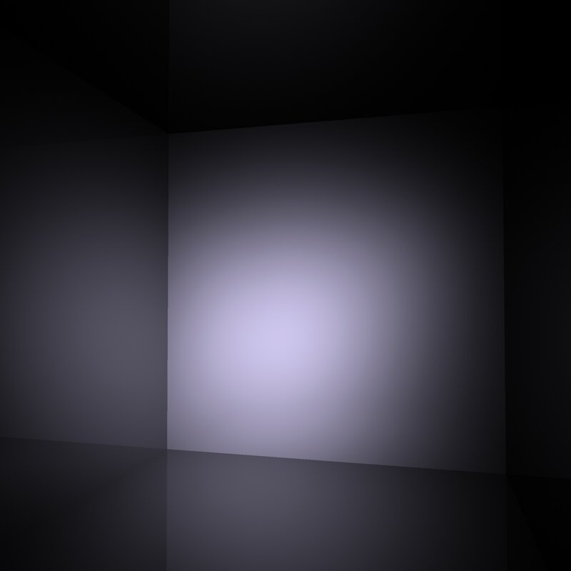 dark room with spotlight
