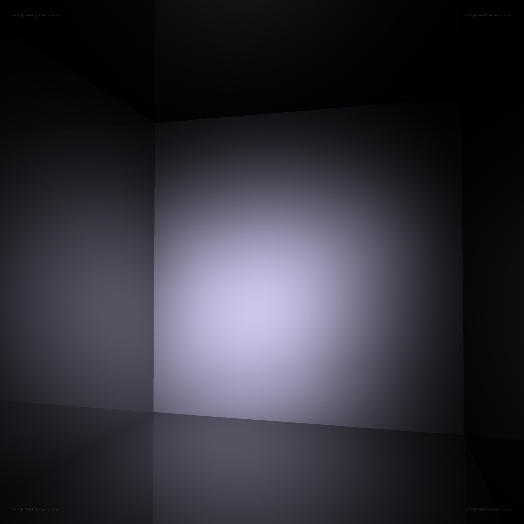 dark room with spotlight