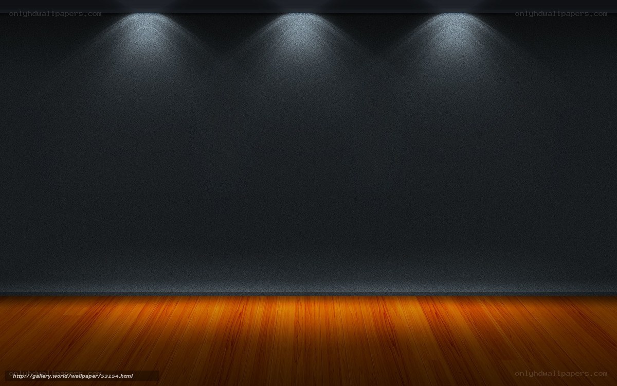 dark room with spotlights