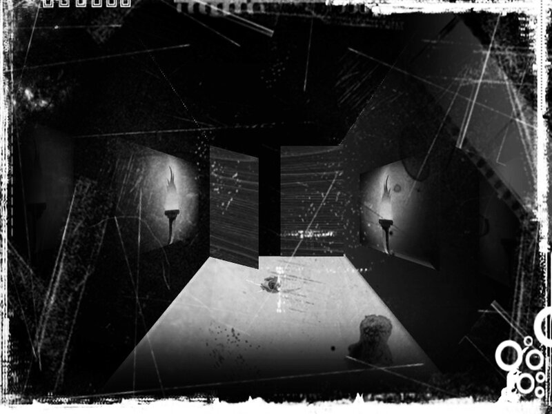 Dark Room with Torches