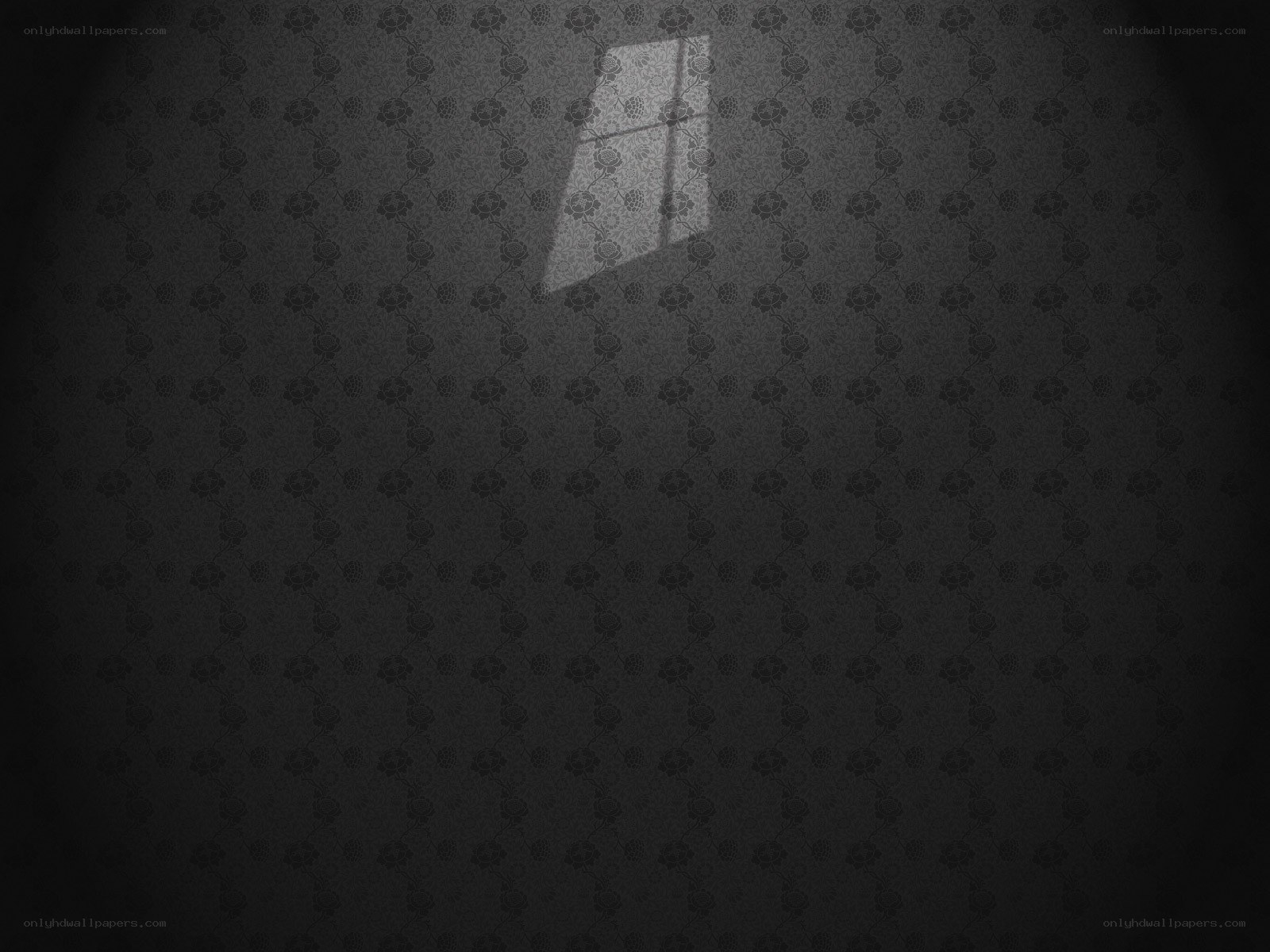 dark room with window light