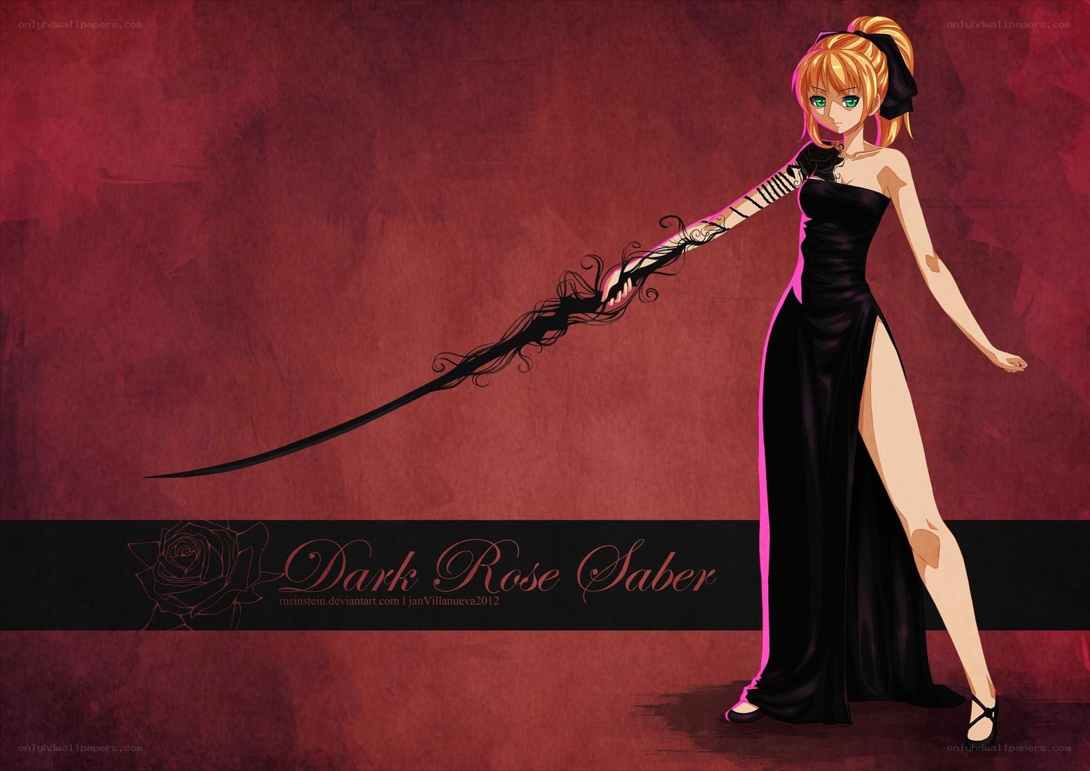 Dark Rose Saber character art