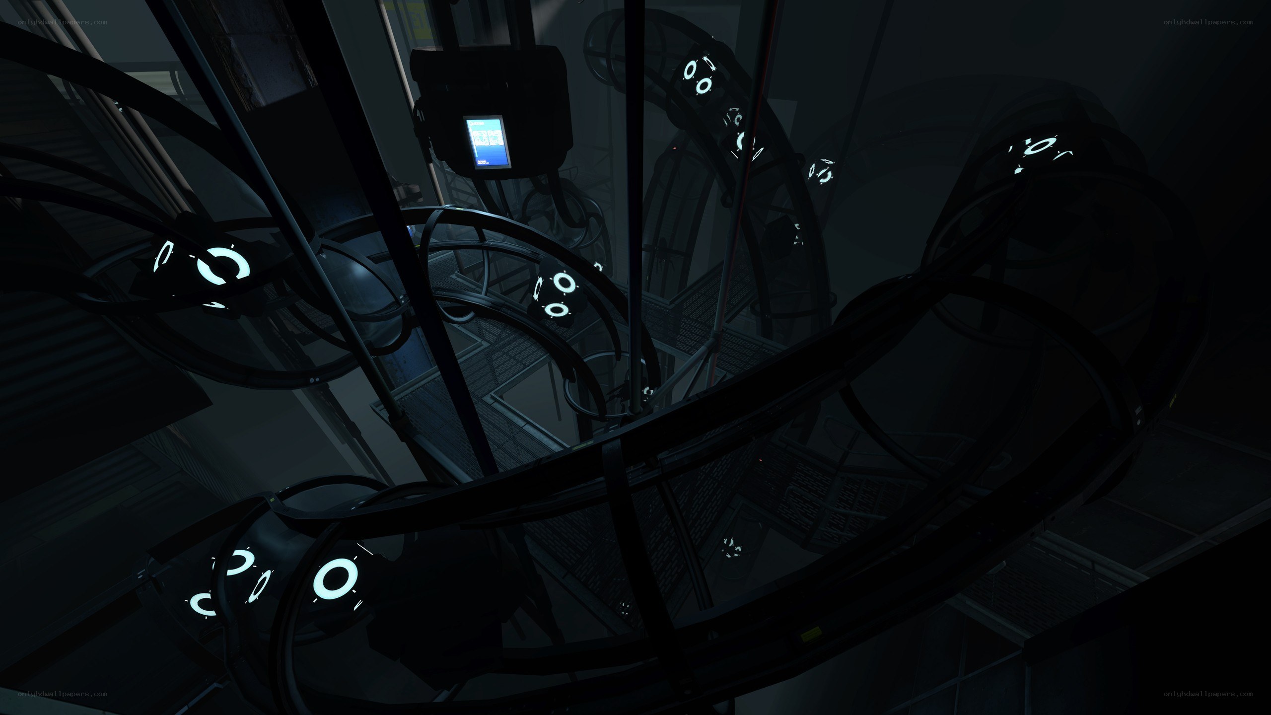 dark sci-fi mechanical structure