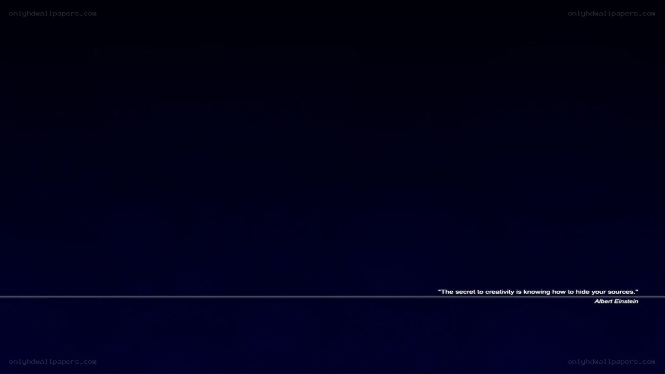 dark screen with quote