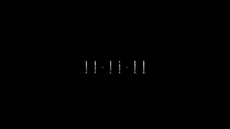 dark screen with vertical lines