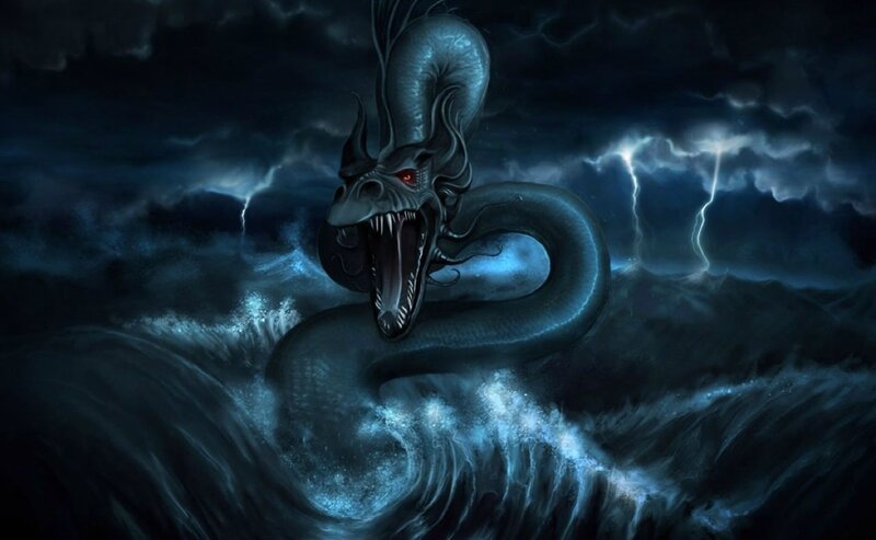 Dark Sea Serpent — Blue