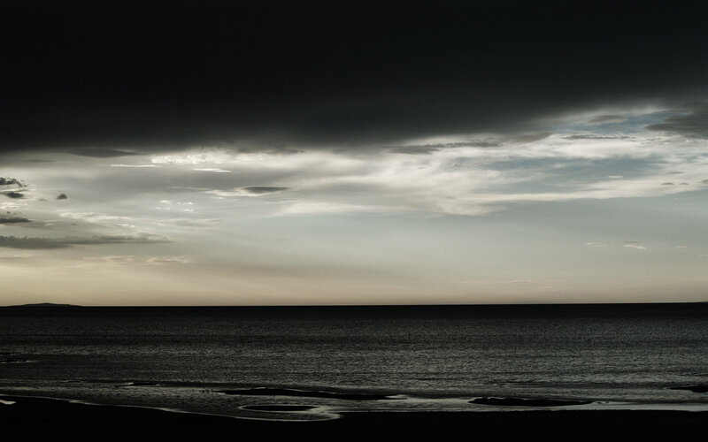 Dark Sea under Stormy Sky — Black