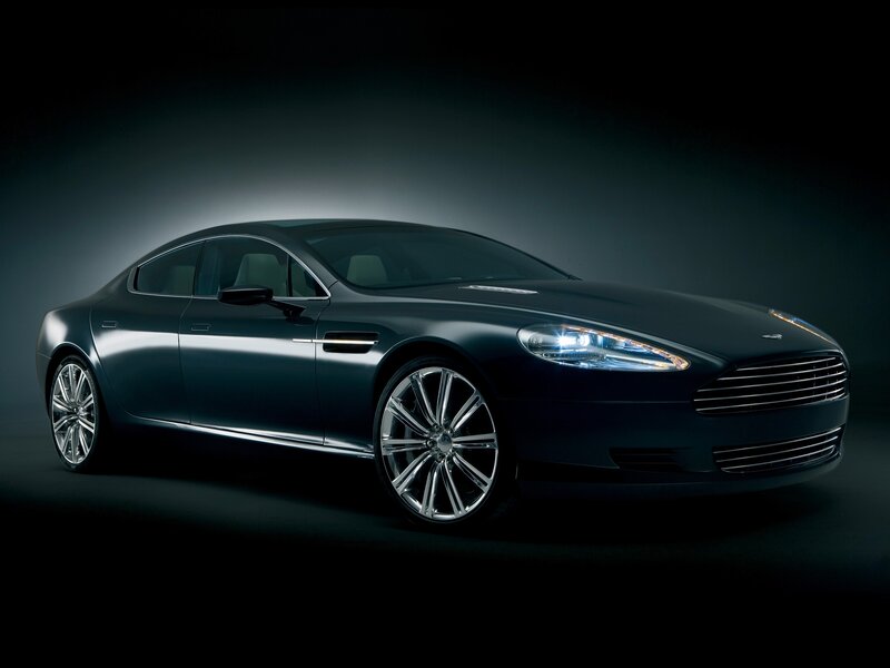 Dark Sedan Car — Black, Dramatic