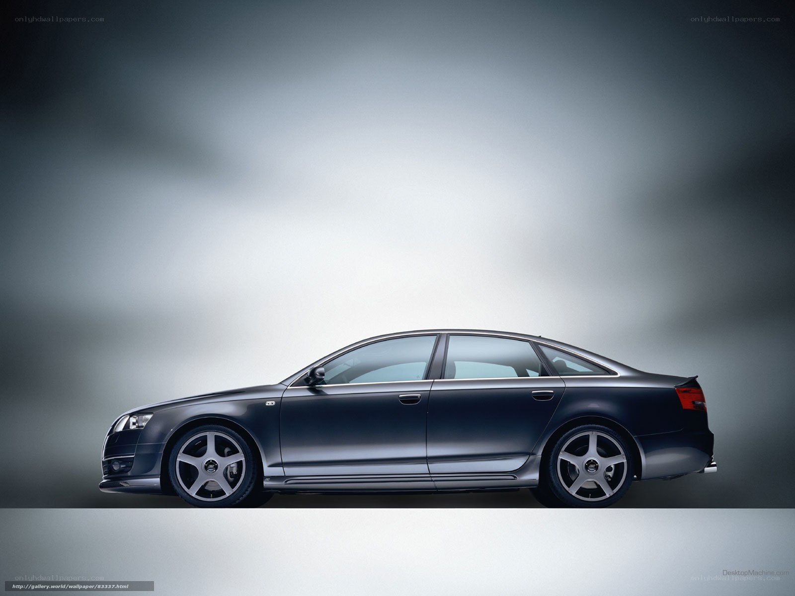 dark sedan car side profile