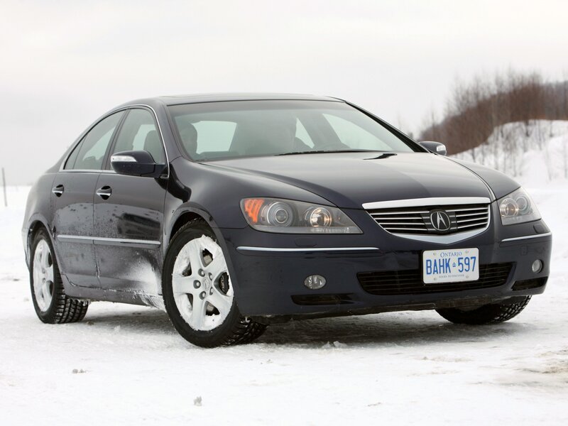 Dark Sedan in Snow