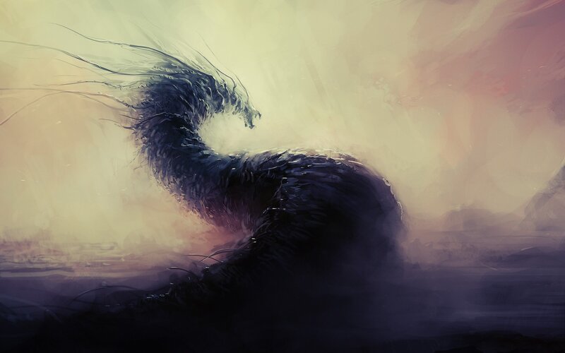 Dark Serpentine Creature