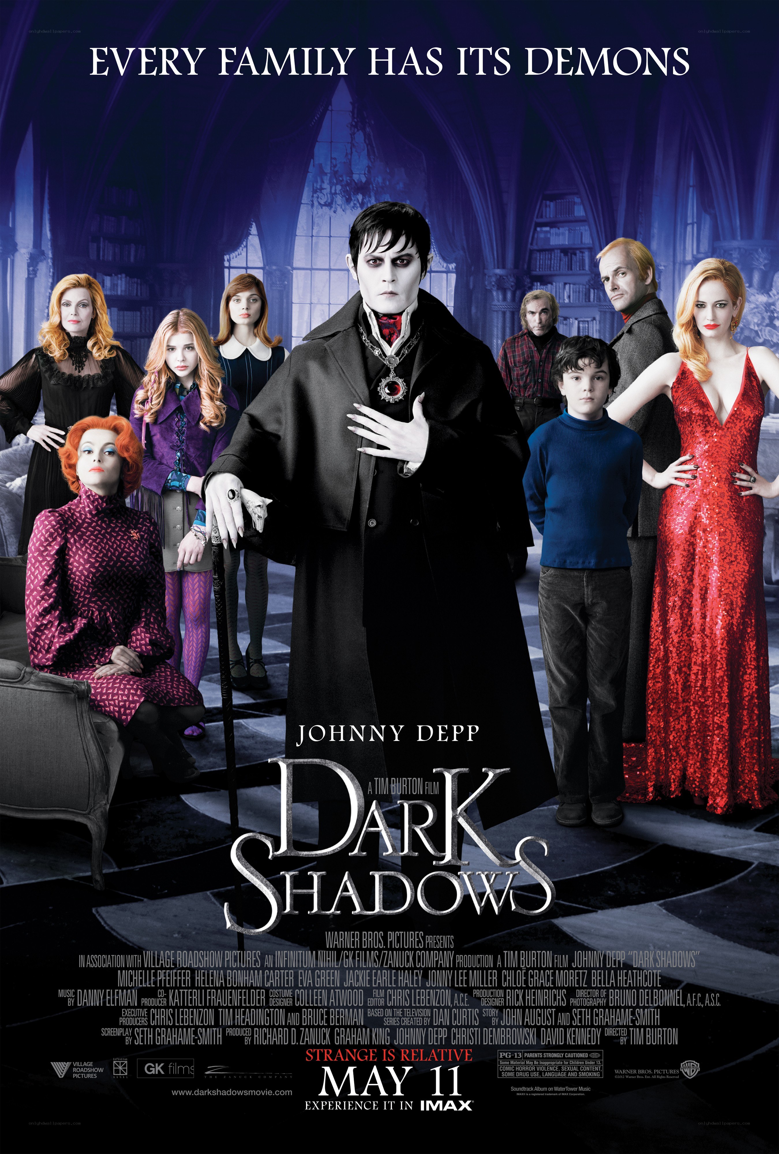 Dark Shadows movie poster