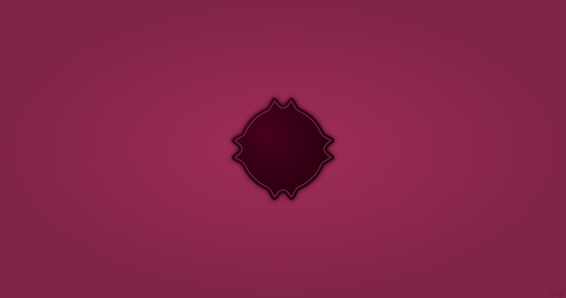 Dark Shape on Pink Background