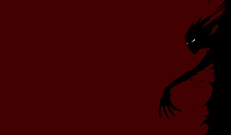 dark silhouette figure