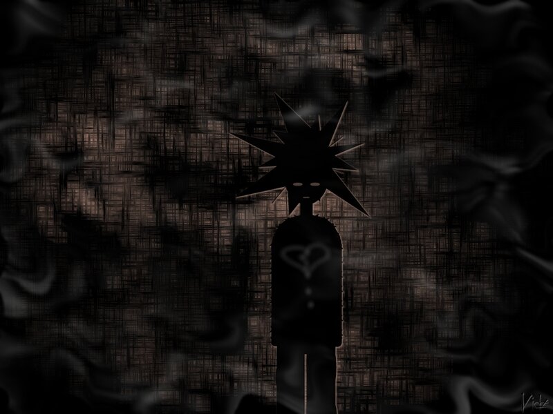 dark silhouette figure