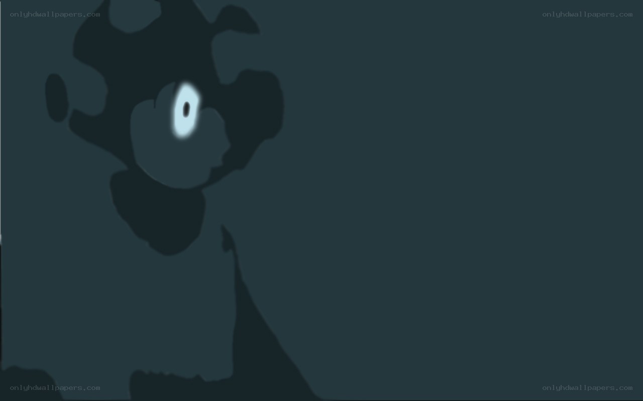 dark silhouette with glowing eye