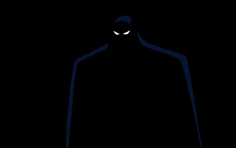 dark silhouette with glowing eyes