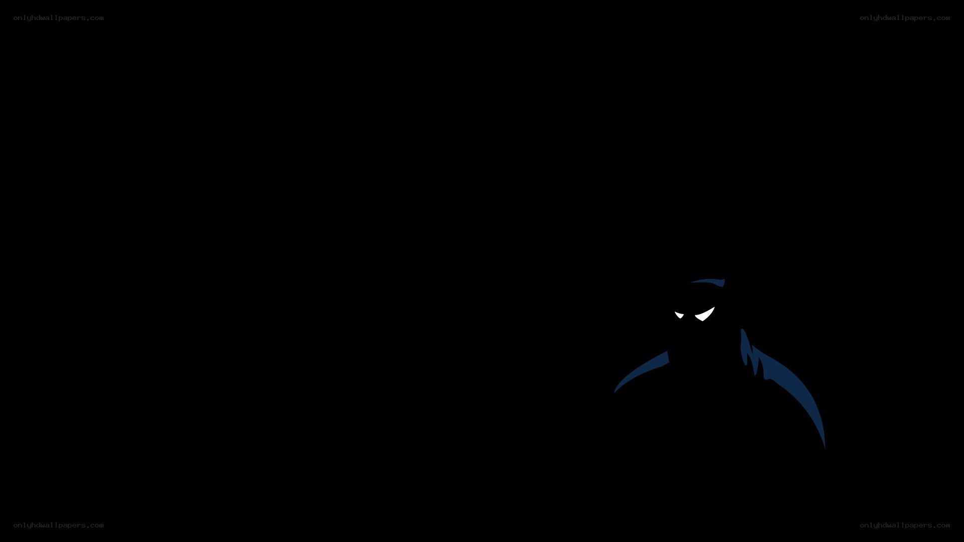 dark silhouette with glowing eyes