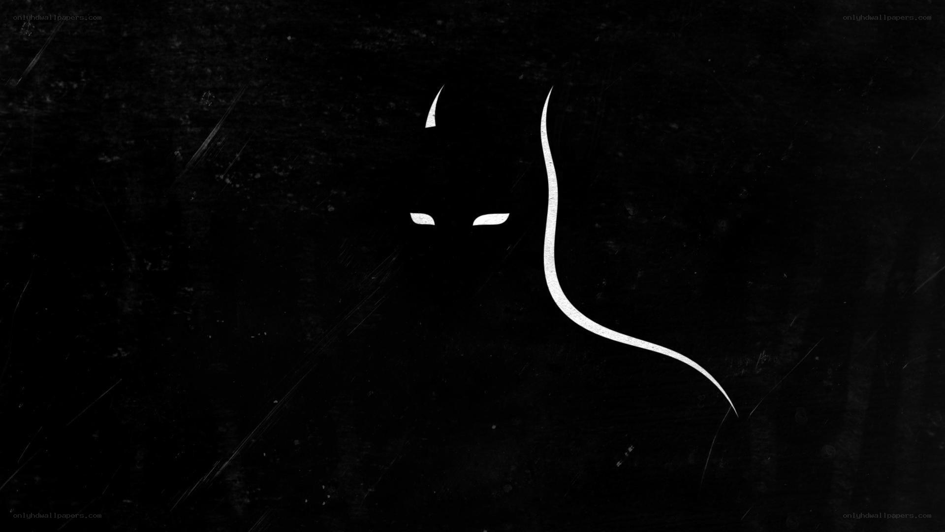 dark silhouette with horns