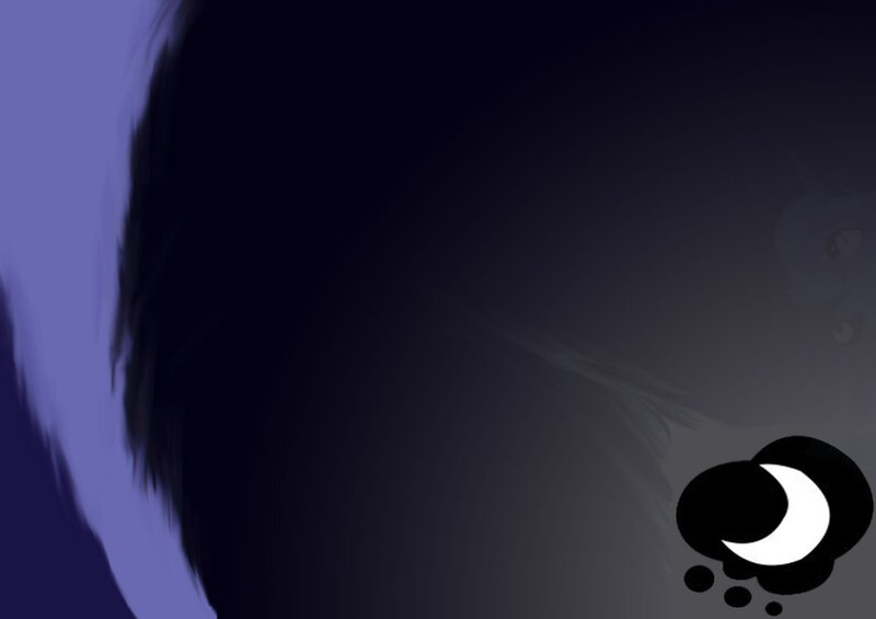 dark silhouette with moon symbol