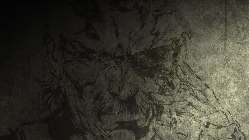 dark sketch of a warrior