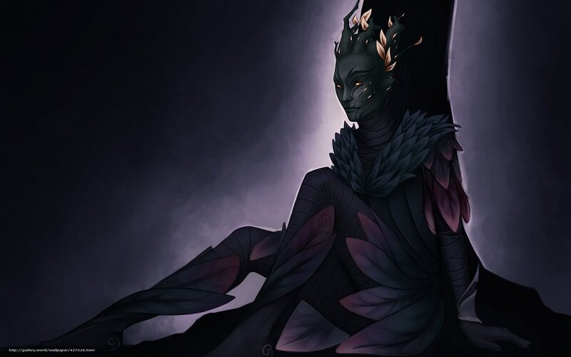 Dark-skinned Figure with Wings
